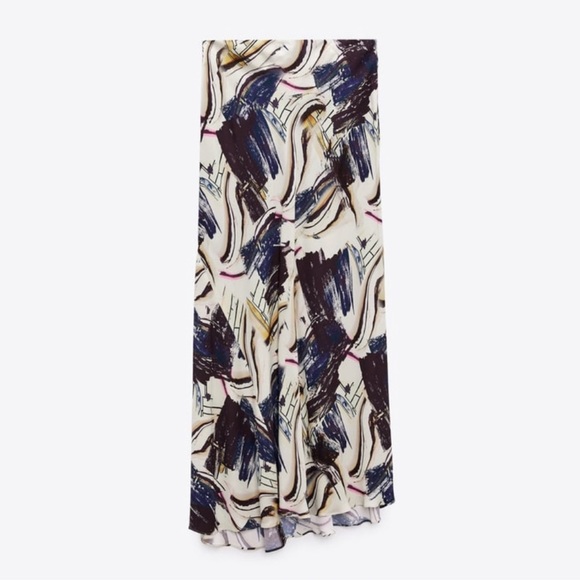 Zara 2 pieces matching set limited edition Asymmetric blouse and skirt - Picture 13 of 15